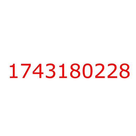 1743180228 Уплотнитель стекла двери верхний левый CYZ52, 1743180228