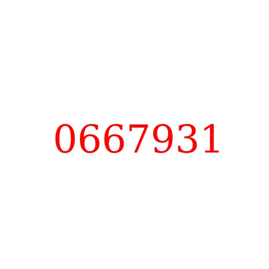 0667931 Заглушка гидросистемы с уплотнением HITACHI, 0667931