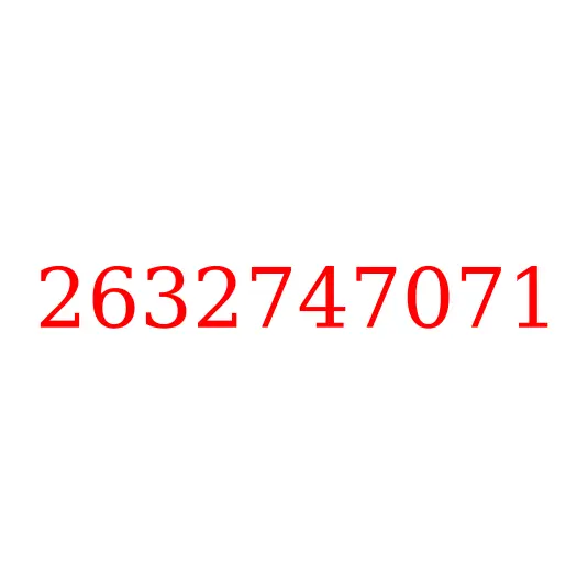 2632747071 Кольцо уплотнительное гидросистемы HITACHI, 2632747071