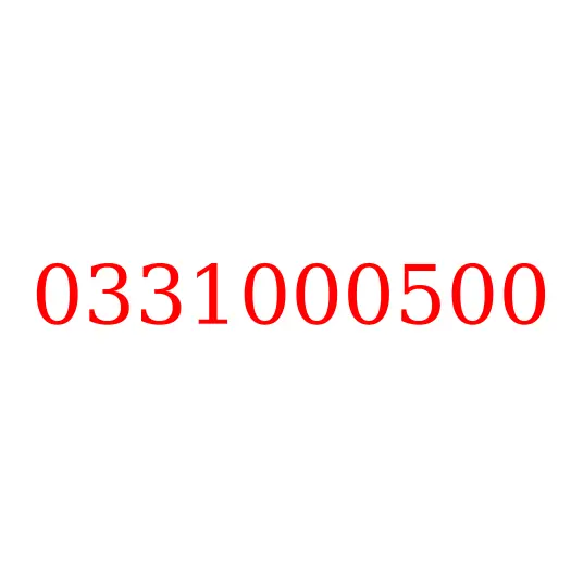 0331000500 Кольцо уплотнительное коллектора гидронасоса системы охлаждения HITACHI ZX870-5G, 0331000500