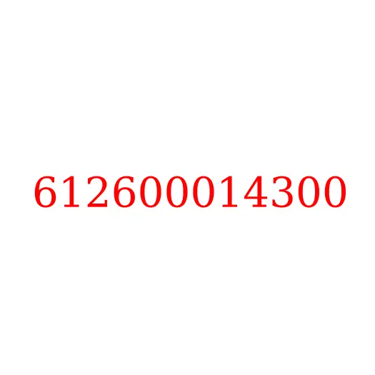 612600014300 Крышка передняя ДВС WP10 JAC, 612600014300