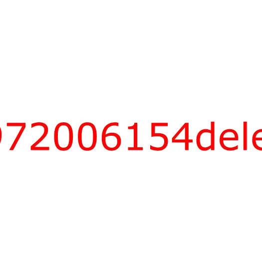 8972006154delete Трубка подачи масла к ТНВД 4HG1 (металл) , 8972006154delete