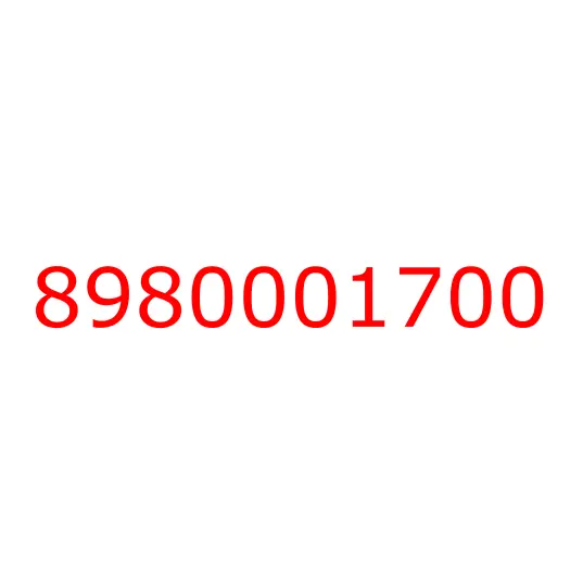 8980001700 07.836 BAR; BACK,RR, 8980001700