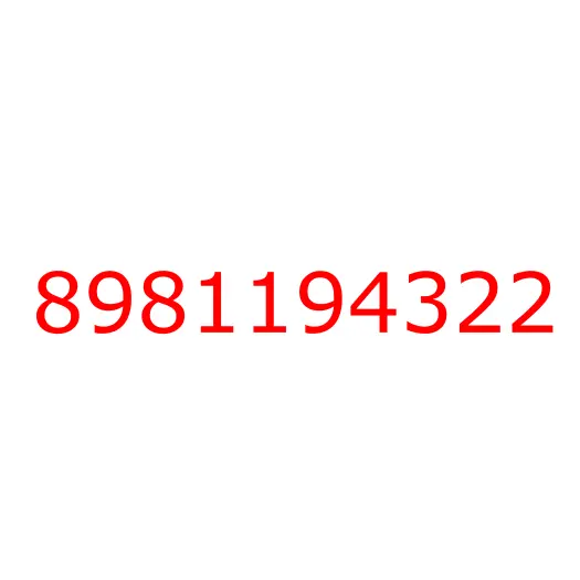 8981194322 BRACKET; INST PNL, 8981194322