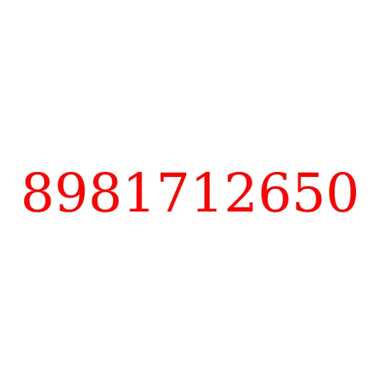 8981712650 прокладка, 8981712650