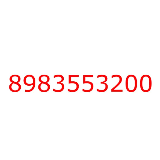 8983553200 Патрубок интеркулера левый 6WG1 ISUZU CYZ52 (E5), 8983553200
