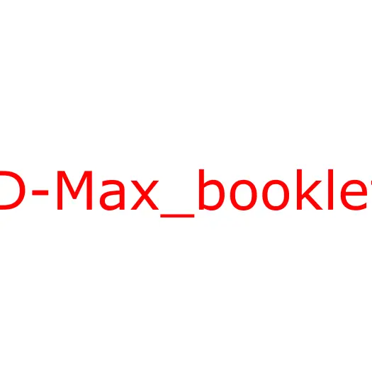 D-Max_booklet Брошюра 16 полос + 4 полосы обложка, D-Max_booklet